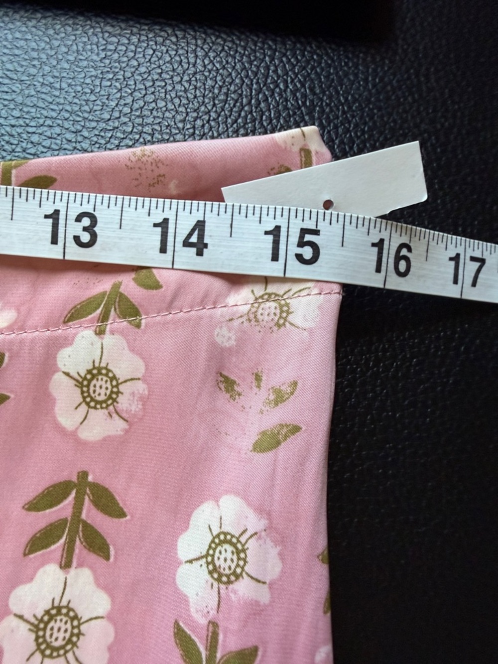 Free People Analise Printed Midi Skirt Pink Blush A Line High Rise Sz 12 NEW - Picture 13 of 16